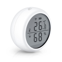 Home-locking WiFi temperatuur/vochtmeter met bediening via Smart Life APP werkt met Alexa en Google spraaksturing. T-2053