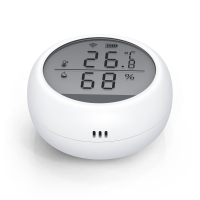 Home-locking WiFi temperatuur/vochtmeter met bediening via Smart Life APP werkt met Alexa en Google spraaksturing. T-2053
