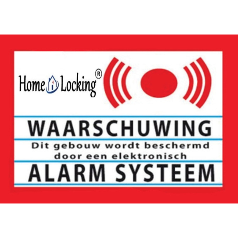 Kleine waarschuwing raamstickers WRS-402