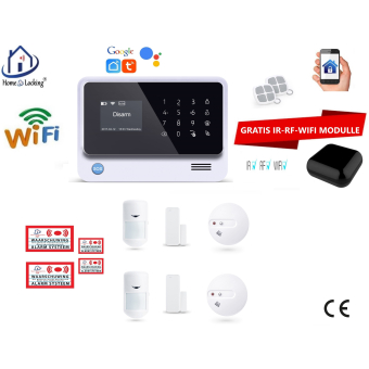 Home-Locking draadloos smart alarmsysteem wifi,gprs,sms set 19 AC-05