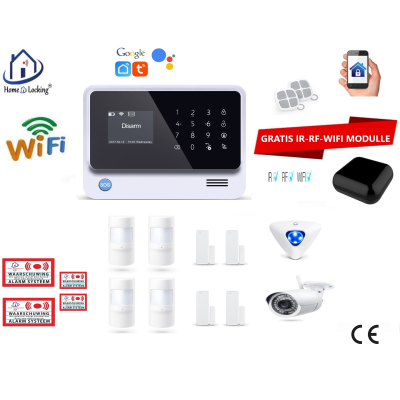 Home-Locking draadloos smart alarmsysteem wifi,gprs,sms set 5 AC-05