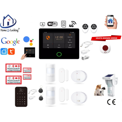 Draadloos smart alarmsysteem wifi,gprs,sms ST-01A set 13. Draadloos smart alarmsysteem wifi,gprs,sms ST-01A set 13.