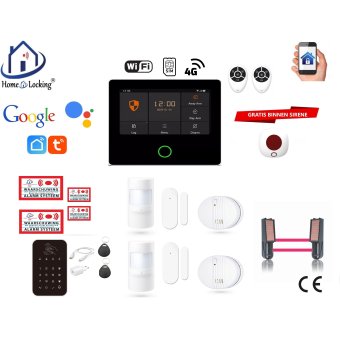 Draadloos smart alarmsysteem wifi,gprs,sms ST-01A set 14.