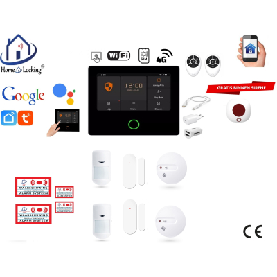 Draadloos smart alarmsysteem wifi,gprs,sms ST-01A set 19. Draadloos smart alarmsysteem wifi,gprs,sms ST-01A set 19.