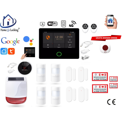 Draadloos smart alarmsysteem wifi,gprs,sms ST-01A set 21. Draadloos smart alarmsysteem wifi,gprs,sms ST-01A set 21.
