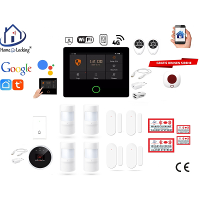 Draadloos smart alarmsysteem wifi,gprs,sms ST-01A set 23. Draadloos smart alarmsysteem wifi,gprs,sms ST-01A set 23.
