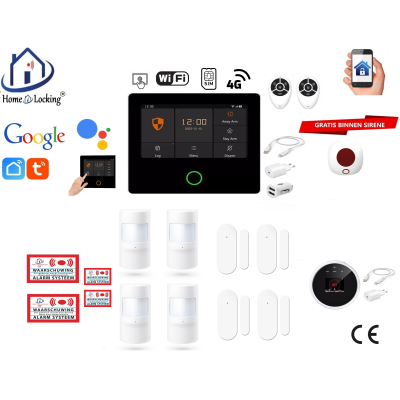 Draadloos smart alarmsysteem wifi,gprs,sms ST-01A set 24. Draadloos smart alarmsysteem wifi,gprs,sms ST-01A set 24.