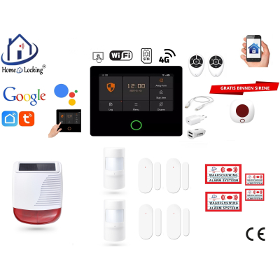 Draadloos smart alarmsysteem wifi,gprs,sms ST-01A set 26. Draadloos smart alarmsysteem wifi,gprs,sms ST-01A set 26.