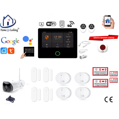 Draadloos smart alarmsysteem wifi,gprs,sms ST-01A set 27. Draadloos smart alarmsysteem wifi,gprs,sms ST-01A set 27.