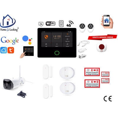 Draadloos smart alarmsysteem wifi,gprs,sms ST-01A set 29. Draadloos smart alarmsysteem wifi,gprs,sms ST-01A set 29.