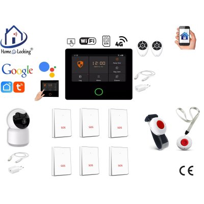 Draadloos smart alarmsysteem wifi,gprs,sms ST-01A set 76