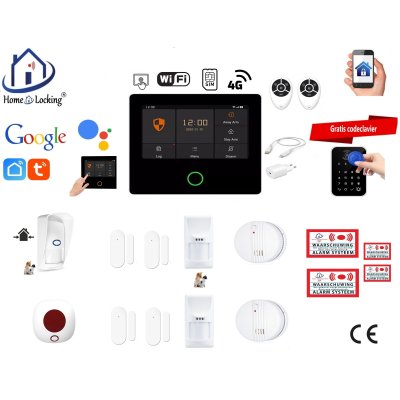 Draadloos smart alarmsysteem wifi,gprs,sms ST-01A set 77