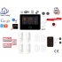 Draadloos smart alarmsysteem wifi,gprs,sms ST-01A set 8.