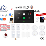 Wifi,gprs,sms alarmsysteem met 7" scherm en 8 bedrade zones. ST01B-53