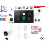 Wifi,gprs,sms alarmsysteem met 7" scherm en 8 bedrade zones. ST01B-33