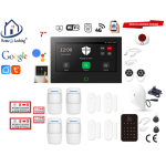 Wifi,gprs,sms alarmsysteem met 7" scherm en 8 bedrade zones. ST01B-7