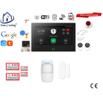  Wifi,gprs,sms alarmsysteem met 7" scherm en 8 bedrade zones. ST01B 