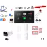  Wifi,gprs,sms alarmsysteem met 7" scherm en 8 bedrade zones. ST01B set 33