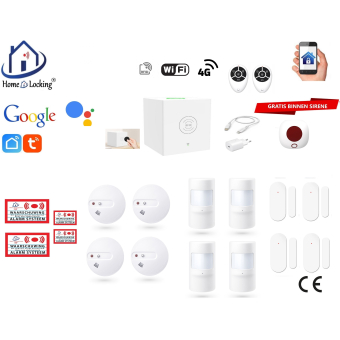 Home-locking wifi Google assistant beveiligingsbox voor alarm detectoren. ST01C-15