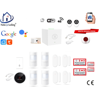 Home-locking wifi Google assistant beveiligingsbox voor alarm detectoren. ST01C-23