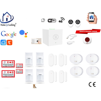 Home-locking wifi Google assistant beveiligingsbox voor alarm detectoren. ST01C-50