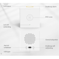 Home-locking wifi Google assistant beveiligingsbox voor alarm detectoren. ST01C-8