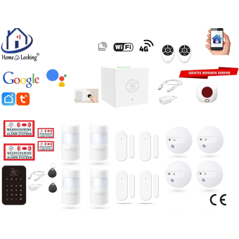 Home-locking wifi Google assistant beveiligingsbox voor alarm detectoren. ST01C-16