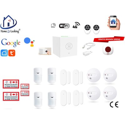 Home-locking wifi Google assistant beveiligingsbox voor alarm detectoren. ST01C-17