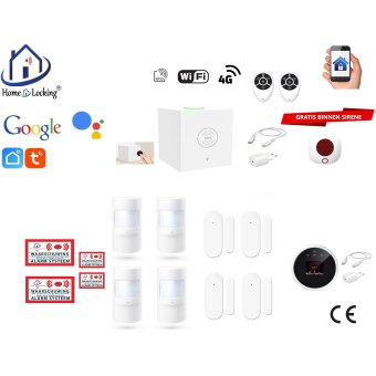 Home-locking wifi Google assistant beveiligingsbox voor alarm detectoren. ST01C-24