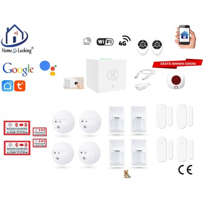 Home-locking wifi Google assistant beveiligingsbox voor alarm detectoren. ST01C-51