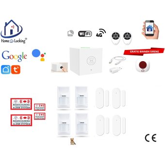 Home-locking wifi Google assistant beveiligingsbox voor alarm detectoren. ST01C-52