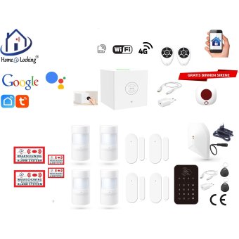 Home-locking wifi Google assistant beveiligingsbox voor alarm detectoren. ST01C-7