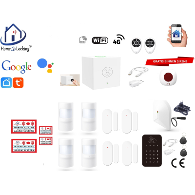 Home-locking wifi Google assistant beveiligingsbox voor alarm detectoren. ST01C-7 Home-locking wifi Google assistant beveiligingsbox voor alarm detectoren. ST01C-7