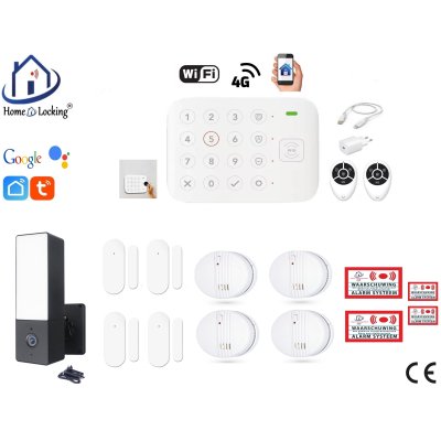 Draadloos smart alarmsysteem wifi met RFID in en uitschakelen. ST01D-36