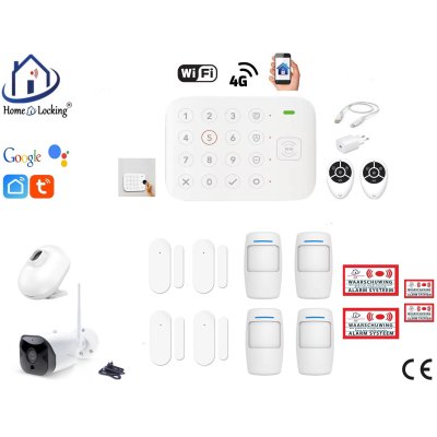 Draadloos smart alarmsysteem wifi met RFID in en uitschakelen. ST01D-58