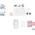 Draadloos smart alarmsysteem wifi met RFID in en uitschakelen. ST01D