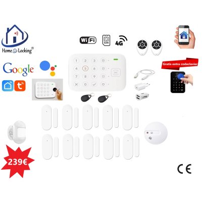 Draadloos smart alarmsysteem wifi met RFID in en uitschakelen. ST01D-70 Draadloos smart alarmsysteem wifi met RFID in en uitschakelen. ST01D-70