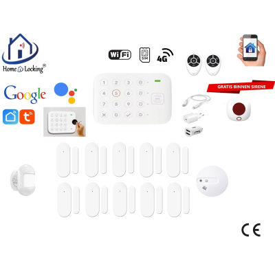 Draadloos smart alarmsysteem wifi met RFID in en uitschakelen. ST01D-70