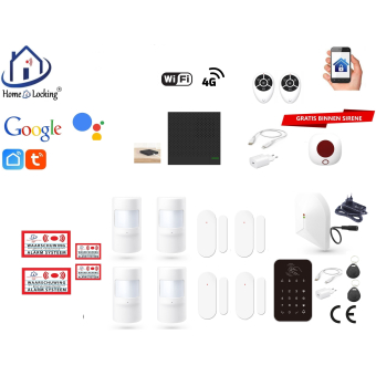 Home-locking wifi Google assistant beveiligingsbox voor alarm detectoren. ST-01P set 7