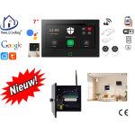 Wifi,gprs,sms alarmsysteem met 7" scherm en omzetter bedraad naar draadloos. ST01B-OMZ1