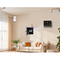  Wifi,gprs,sms alarmsysteem met 7" scherm en omzetter bedraad naar draadloos. ST01B-OMZ1