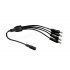 Home-Locking DC splitter voor camera 1 naar 4 C14-442