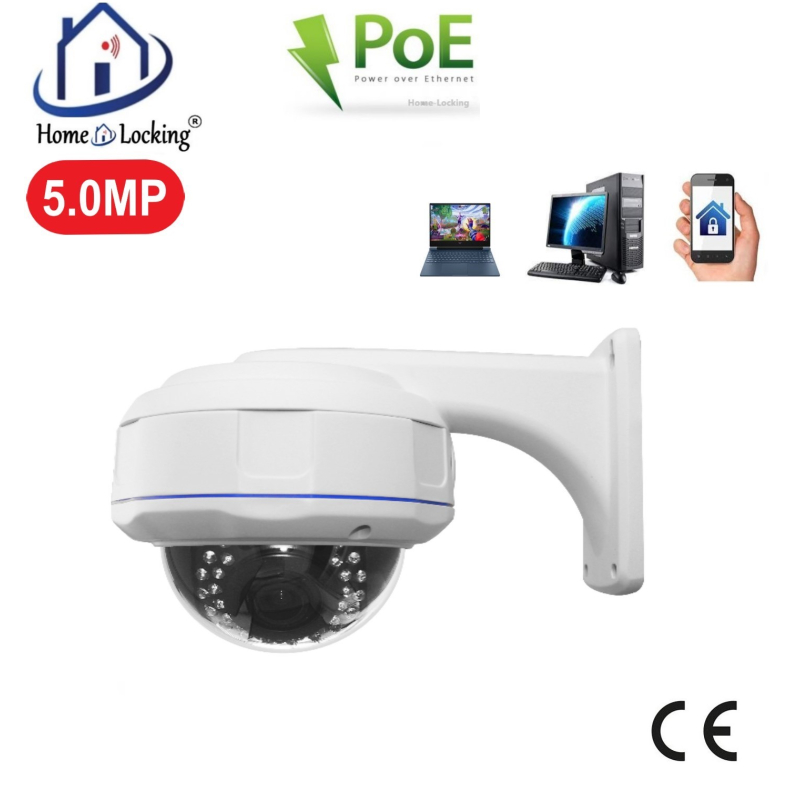 Home-Locking IP-camera met bewegingsdetectie en SONY ship  POE 5.0MP. C-1251
