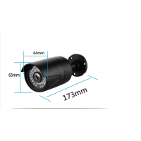 Home-Locking camerasysteem met bewegingsdetectie en NVR 8ch 8.0MP H265 POE met 4 bullet metaal camera's 5.0MP CS-4-1538