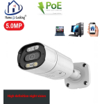Home-Locking IP-camera PoE met bewegingsdetectie + microfoon Full Color Night Vision 5.0MP. C-1270
