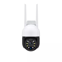 Draadloos WIFI PTZ IP-camera 3.0MP met bediening via Smart Life APP werkt met Alexa en Google spraaksturing T-2026