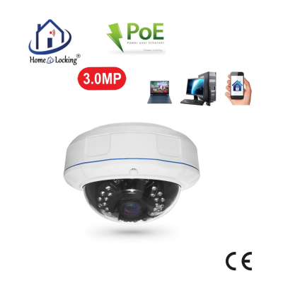 Home-Locking IP-camera met bewegingsdetectie en SONY ship POE 3.0MP. C-1224 Home-Locking IP-camera met bewegingsdetectie en SONY ship POE 3.0MP. C-1224