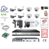 Home-Locking camerasysteem met bewegingsdetectie en NVR 5.0MP H.265 POE en 4 dome en 4 bullet camera's 3.0MP CS-8-1448D