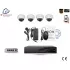 Home-Locking camerasysteem met bewegingsdetectie en NVR 3.0MP H.265 POE en 4 dome camera's 3.0MP CS-4-1402SD