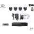 Home-Locking camerasysteem met bewegingsdetectie en NVR 3.0MP H.265 POE en 4 dome camera's 3.0MP CS-4-495SD